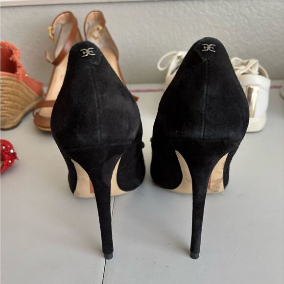 Sam Edelman Deela Pump Black Suede Heels Size 7 - Picture 15 of 16
